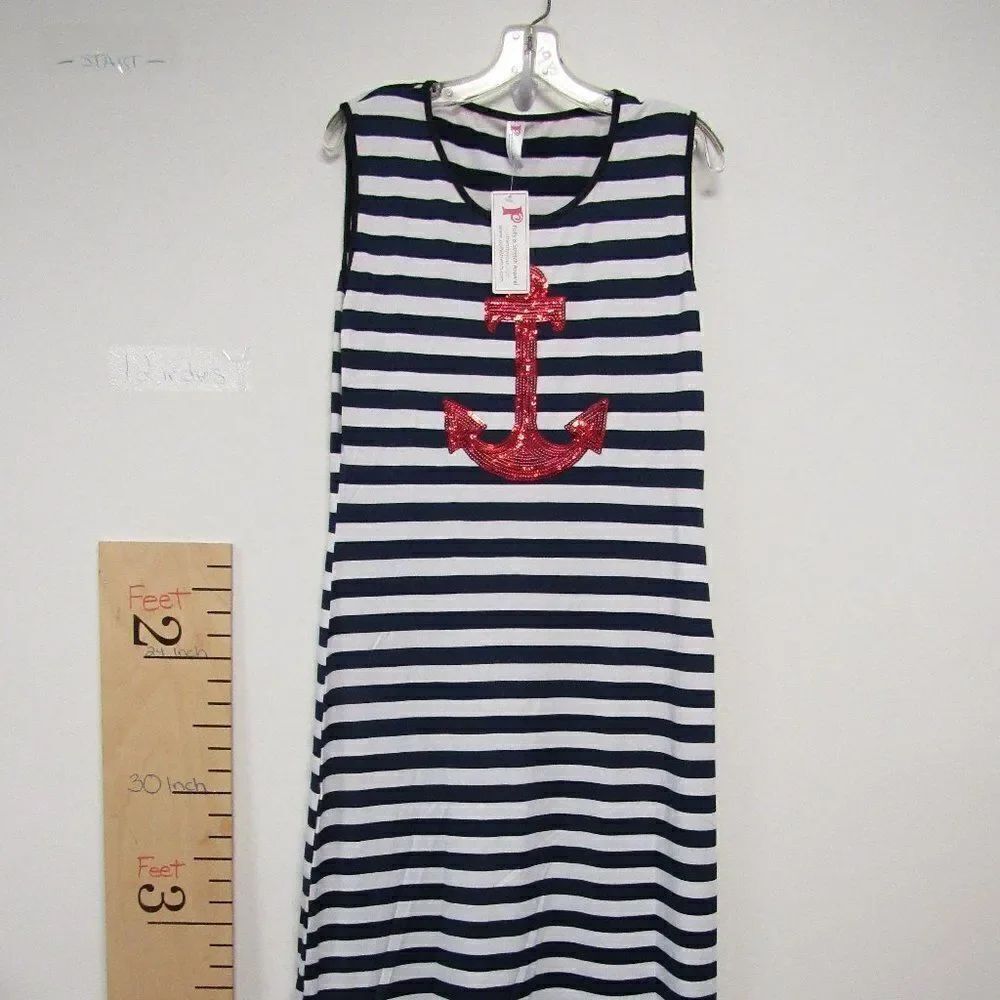 Sequin Anchor Dress New